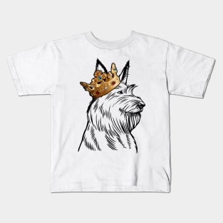 Berger Picard Dog King Queen Wearing Crown Kids T-Shirt